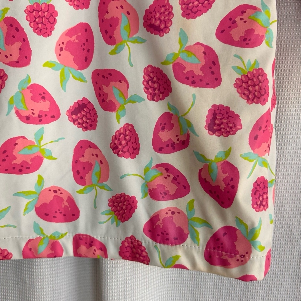 Hatley‎ Strawberry Print Hooded Girls Size 3 Raincoat Jacket - Picture 6 of 9